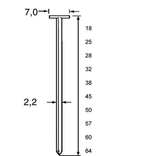 T-nagel RVS cnk 2.2x50mm product photo