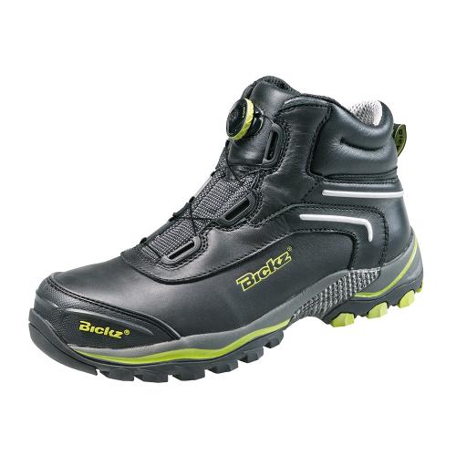 Veiligheidsschoenen 305 S3 leder hoog zwart-geel BOA-sluiting maat 43 product photo