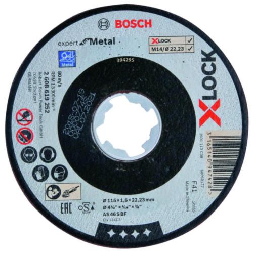 Bosch x-lock doorslijpschijf recht expert for metal 1,6mm-115 MM product photo