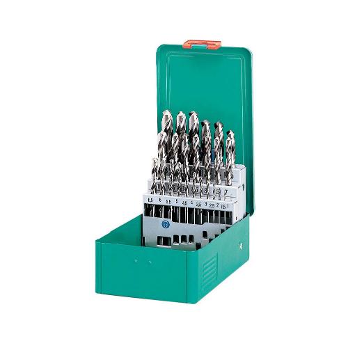 Spiraalborenset 0900 HSS blank geslepen DIN 338 25-delig 1-13 per 0.5mm product photo