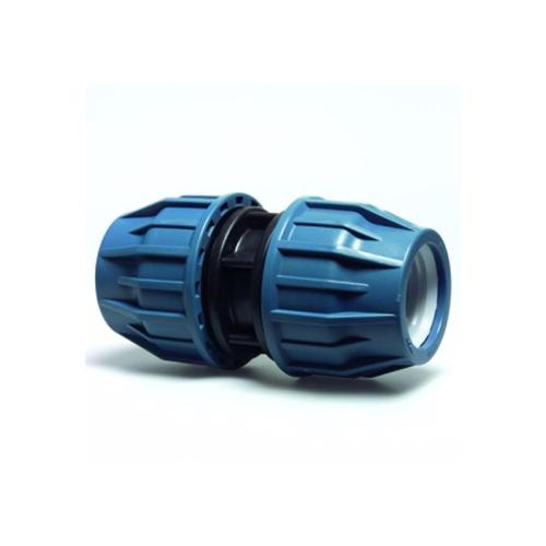 Tyleen koppeling PP Recht 2x knel 25x25mm zwart / blauw kiwa product photo