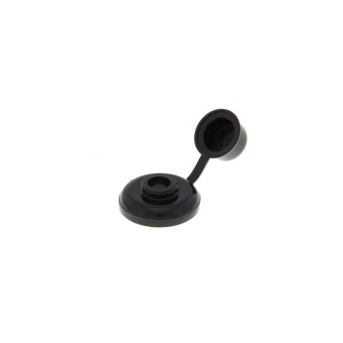 Plastic kap met ring zwart voor houtdraadbout 7mm product photo