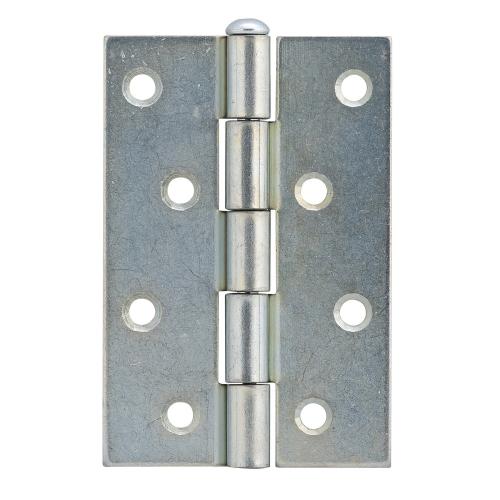 Noxxa smalscharnier ongelagerd - staal gegalvaniseerd - 100x65x2mm - rechte hoek - bolkop product photo