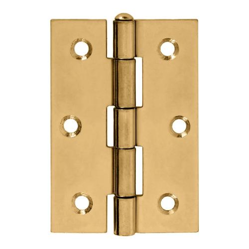 Scharnier messing 40mm rechthoekig smal product photo