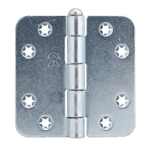 Noxxa scharnier ongelagerd - staal gegalvaniseerd - 89x89x2,5mm - ronde hoek - bolkop product photo