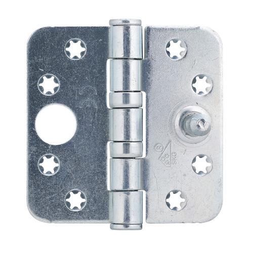 Noxxa kogellagerscharnier SKG3 - staal gegalvaniseerd - 89x89x3mm - ronde hoek - platkop - gezet product photo