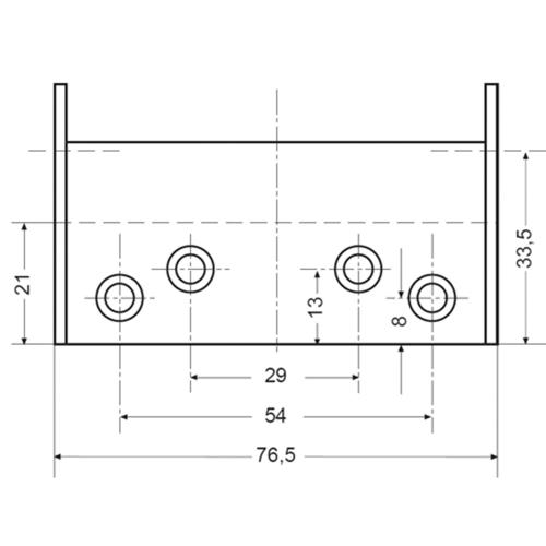 Bommerscharnier RVS 3 dubbelwerkend product photo