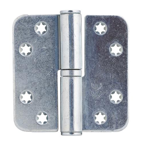 Noxxa kogelstiftpaumelle - staal gegalvaniseerd - 89x89x3mm - ronde hoek - platkop - gezet - DIN links product photo