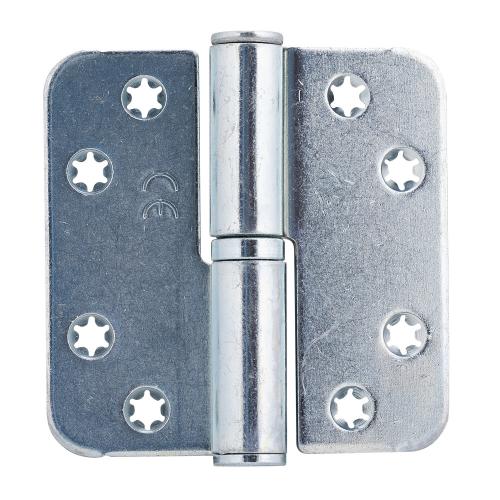 Noxxa kogelstiftpaumelle - staal gegalvaniseerd - 89x89x3mm - ronde hoek - platkop - gezet - DIN rechts product photo