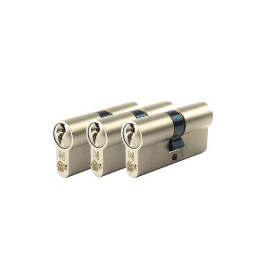 Noxxa Premium cilinderset - SKG** - 3x30/35 gelijksluitend - inclusief 6 sleutels product photo