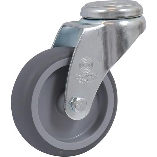 Apparaten zwenkwiel grijs rubber ø75mm - 50kg product photo