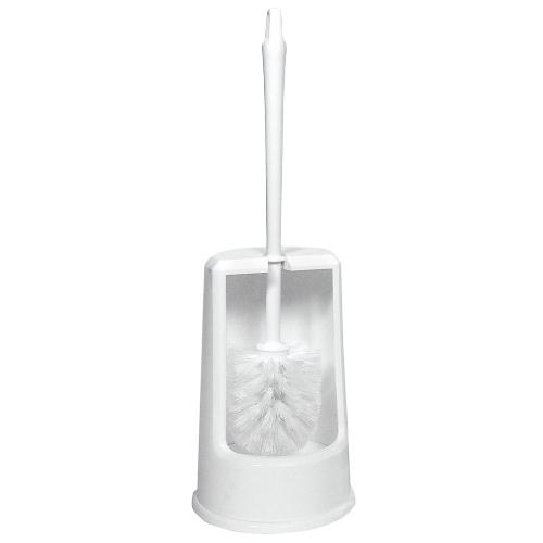 Toiletborstel m/houder hoog model wit n product photo