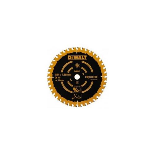 DeWALT cirkelzaagblad 184x16mm TPI 40 tanden hout en metaal product photo