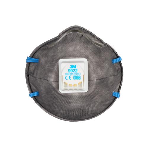 3M™ stofmasker FFP2 met ventiel 9922 doos 10 stuks product photo