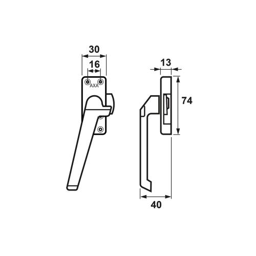 Raamsluiting met nok zwart LS 3302 product photo https://media.isero.nl/Isero-IseroNL-Site/images/L/2169235_3.jpg L
