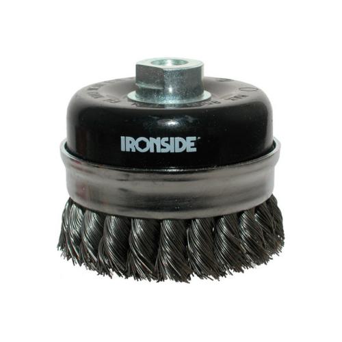 Komborstel getordeerd 80mm M14 staal (draaddikte 0.5mm) product photo