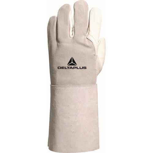 Lashandschoen van nerf en split runderleder-kap 15cm 2132X maat 10 product photo