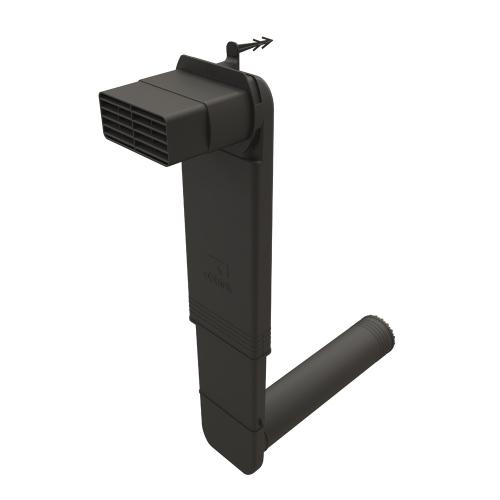 Vloerventilatiekoker Cobra rond WF zwart incl. rooster Teles product photo