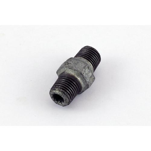 Draadfitting gietijzer verzinkt dubbele nippel 2x buitendr. 1/4 duims x 1/4 duims product photo