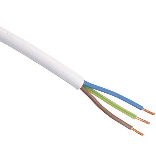 Huishoudsnoer rond wit ( vmvl ) 3x1.50 Rol = 100m product photo