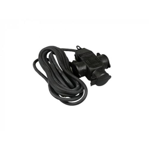 Verdeeldoos Ra 3 voudig model eitje rubber met kabel 10m H07 product photo