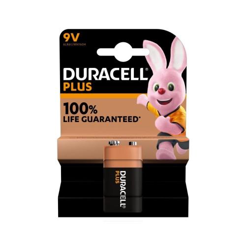 Batterij alkaline blok 9 Volt 1 stuks Duracell Plus 100% Ind product photo