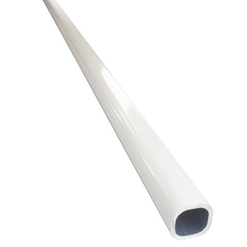 Noxxa aluminium doorvalbeveiliging - buis rond 30mm - lengte 3300mm - kleur wit RAL 9010 product photo