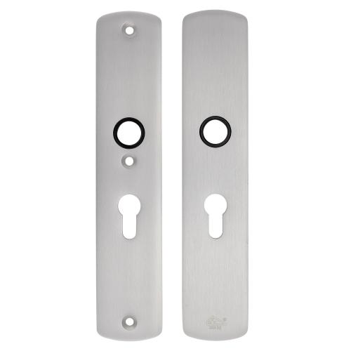 Noxxa SKG3 aluminium veiligheidslangschild 250x50mm - curve - kleur F1 mat - uitvoering PC55 - deurdikte 38/60mm product photo