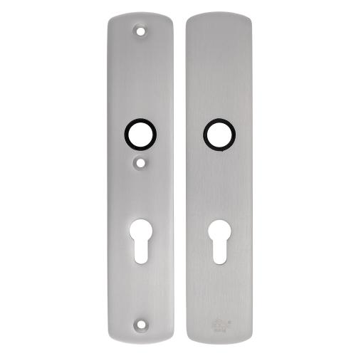 Noxxa SKG3 aluminium veiligheidslangschild 250x50mm - curve - kleur F1 mat - uitvoering PC72 - deurdikte 38/60mm product photo