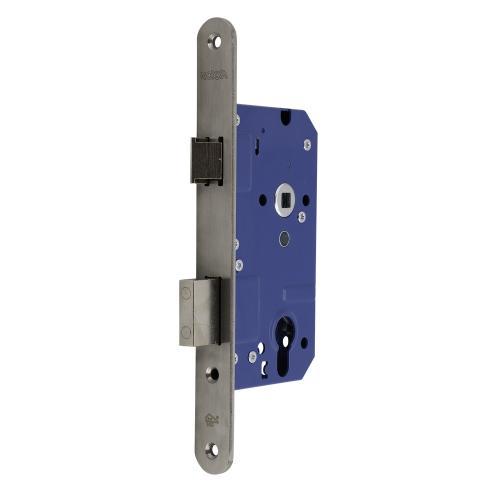 Noxxa veiligheidsdag- en nachtslot - SKG2 - afgeronde rvs voorplaat 238x25mm - PC72 - doornmaat 50mm - DIN rechts product photo