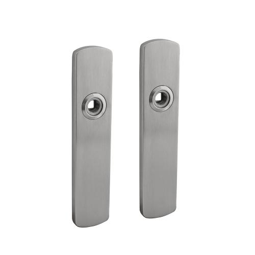 Kortschild SDC RVS ovaal geveerd geborsteld 200x42x10mm blind product photo