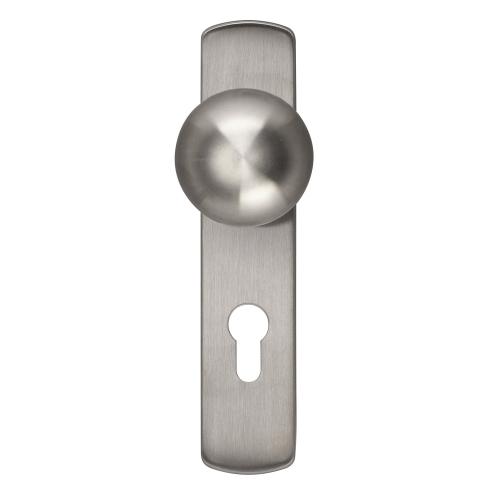Knopkortschild RVS ovaal geborsteld 200x42x10mm pc72 product photo