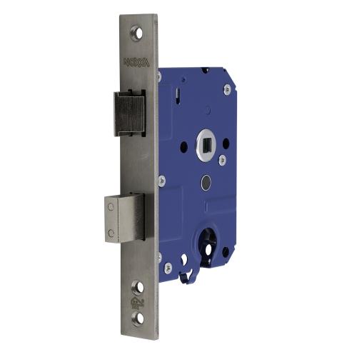 Noxxa veiligheidsdag- en nachtslot - SKG2 - rechthoekige rvs voorplaat 174x25mm - PC55 - doornmaat 50mm - DIN rechts product photo