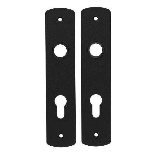 Noxxa geperst aluminium kortschild 200x42mm - curve - kleur zwart RAL 9005 - uitvoering PC72 product photo