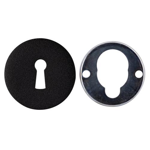 Noxxa geperst aluminium sleutelrozet rond 51mm - kleur zwart RAL 9005 product photo