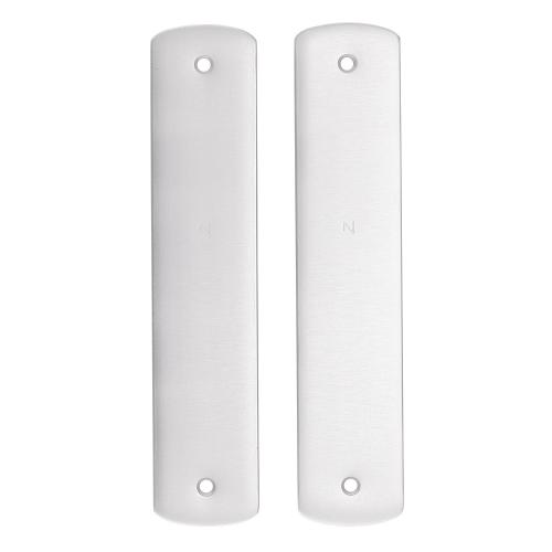 Noxxa geperst aluminium kortschild 200x42mm - curve - kleur F1 mat - uitvoering geheel blind product photo