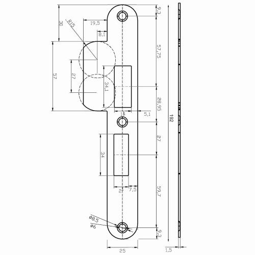Noxxa afgeronde rvs sluitplaat 196x29mm voor veiligheidsslot - dag en nacht - PC55 - korte lip 19,5mm - DIN rechts product photo https://media.isero.nl/Isero-IseroNL-Site/images/L/2218418_5.jpg L