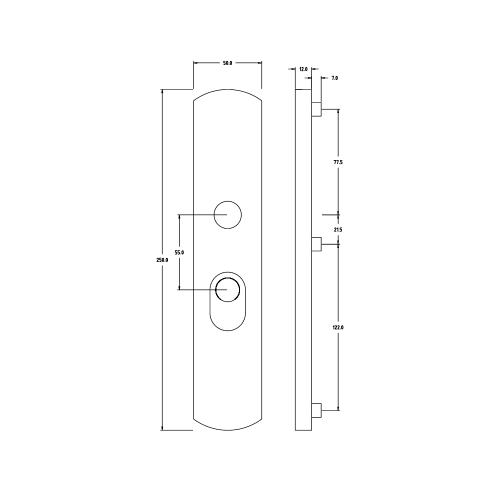 Noxxa veiligheidsbuitenschild curve F1 - 250x50mm PC55 - met kerntrekbeveiliging SKG*** product photo https://media.isero.nl/Isero-IseroNL-Site/images/L/2218424_5.jpg L