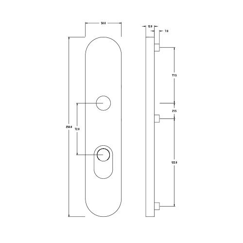 Noxxa veiligheidsbuitenschild rond F1 - 250x50mm PC72 - met kerntrekbeveiliging SKG*** product photo https://media.isero.nl/Isero-IseroNL-Site/images/L/2218428_5.jpg L