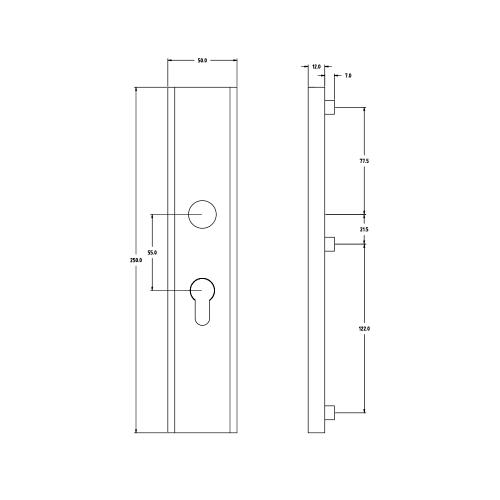 Noxxa veiligheidsbuitenschild rechthoekig F1 - 250x50mm PC55 - blind - SKG*** product photo https://media.isero.nl/Isero-IseroNL-Site/images/L/2218429_5.jpg L