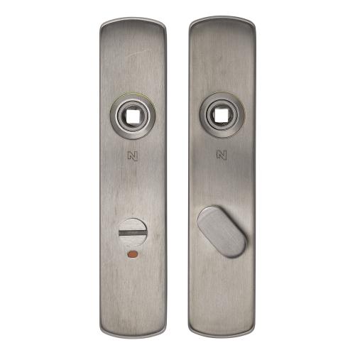 Kortschild SDC RVS ovaal geveerd geborsteld 200x42x10mm v/b-72/8 product photo