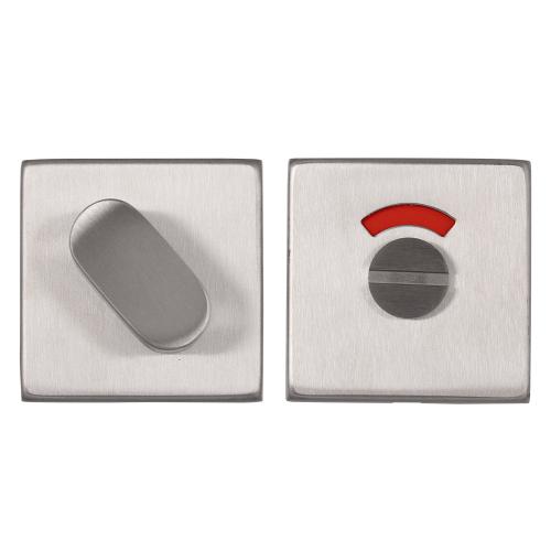 Vrij/bezet rozet RVS vierkant verdekt geborsteld 53x53x8mm product photo