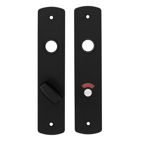 Noxxa geperst aluminium kortschild 200x42mm - curve - kleur zwart RAL 9005 - uitvoering vrij en bezet 72/8 product photo