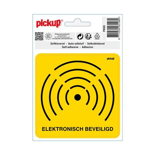 Sticker Elektronisch beveiligd 100x100 mm product photo