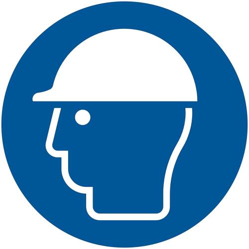 Bord Veiligheidshelm verplicht 180 mm rond product photo