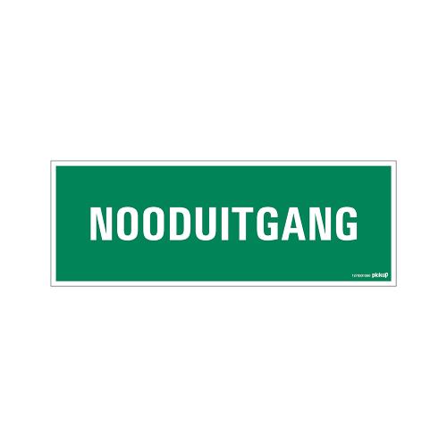 Bord Nooduitgang 330x120 mm product photo