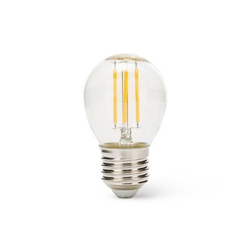 LED lamp kogel E27 P45 Sphere helder glas (LED Filam Bulb)6w 806 lumen 2700K product photo