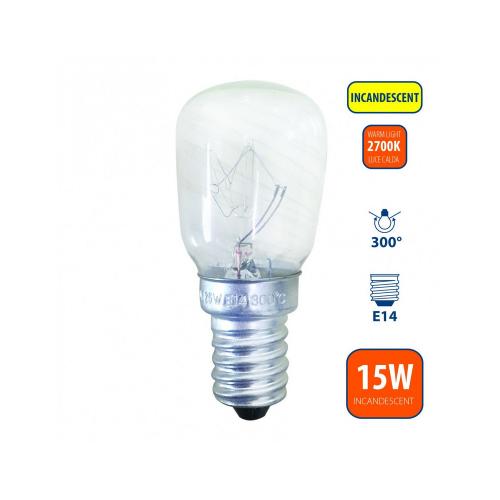 LED lamp ovaal helder E14 voor koelkast/oven en schakelbord15w 100 lumen 2700K product photo