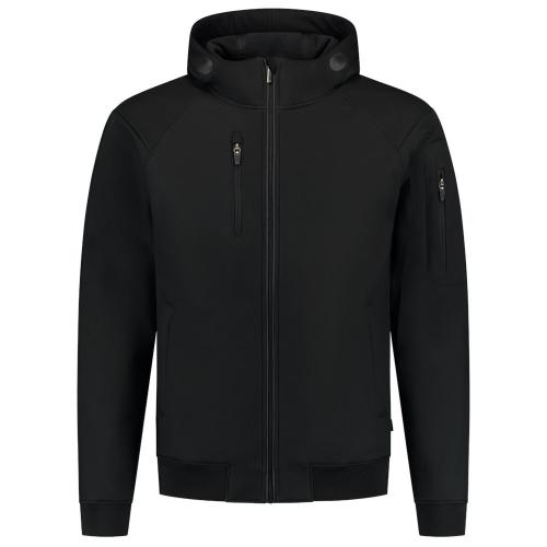 Jas Softshell Bomber Capuchon RE2050 zwart Mt 2XL product photo