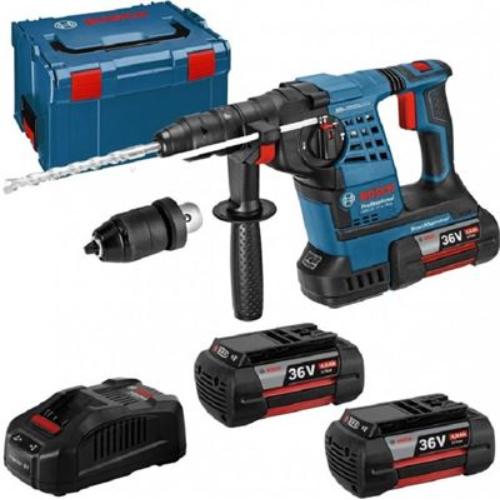 Bosch accu-boorhamer SDS-plus 36.0V 3x4.0Ah GBH 36 V-Li Plus product photo